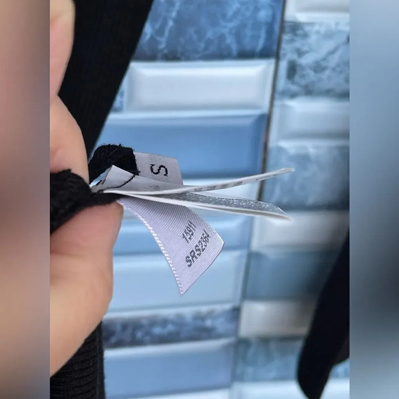 Enza Costa Stretch Silk Rib Long Sleeve Turtleneck Mini Dress small - Picture 10 of 12